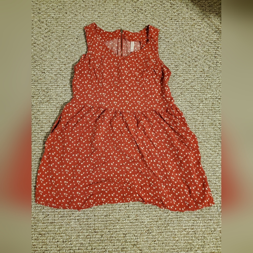 Women's Back Zip Dress Xhilaration Red Orange